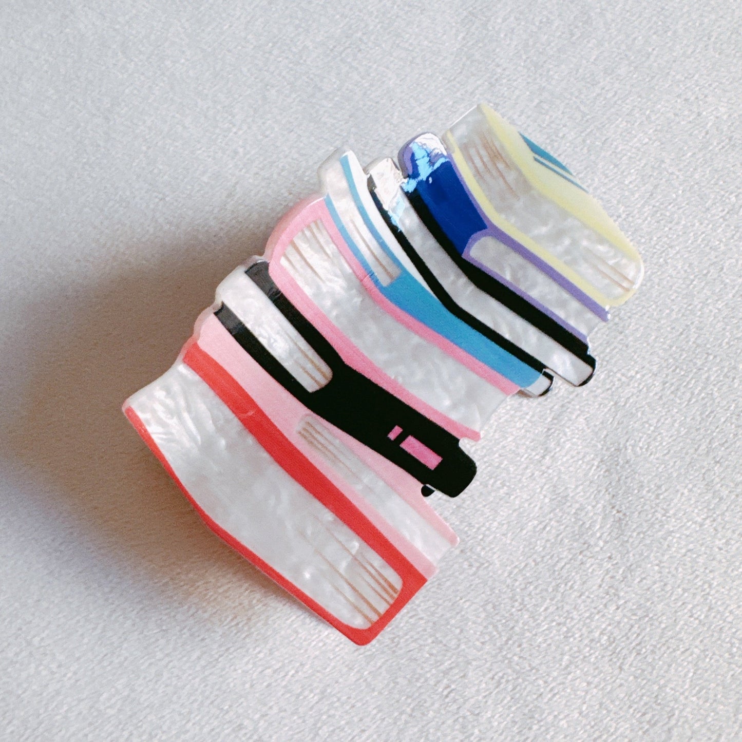 Colorful Librarian Hair Claw-2