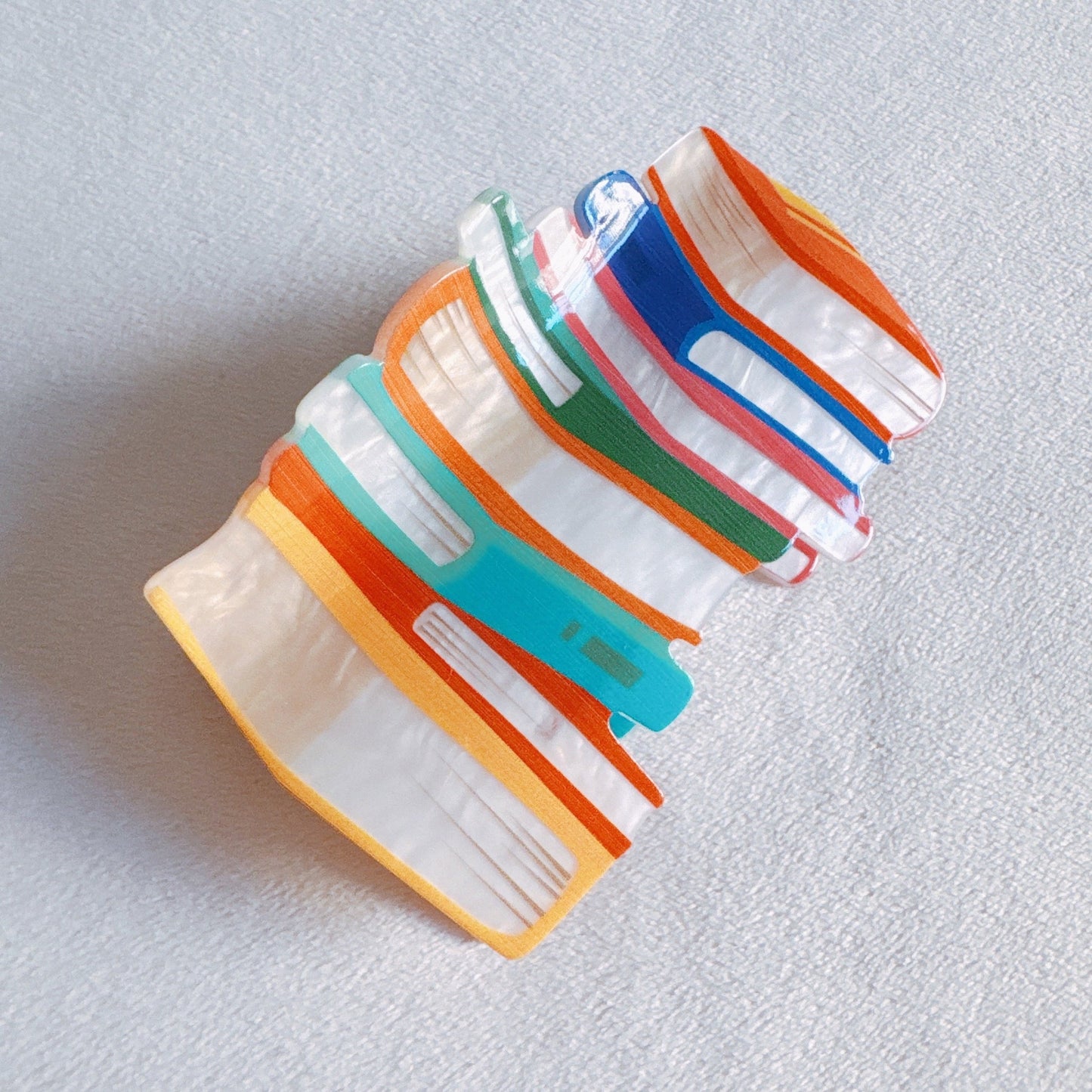 Colorful Librarian Hair Claw-3