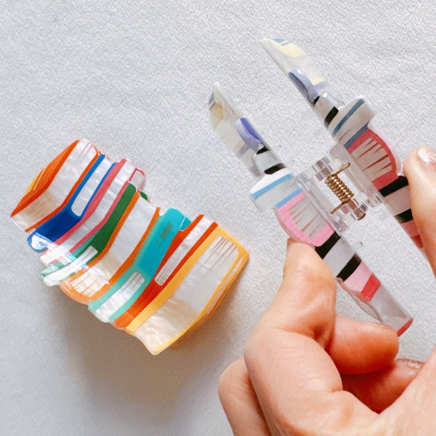 Colorful Librarian Hair Claw-4