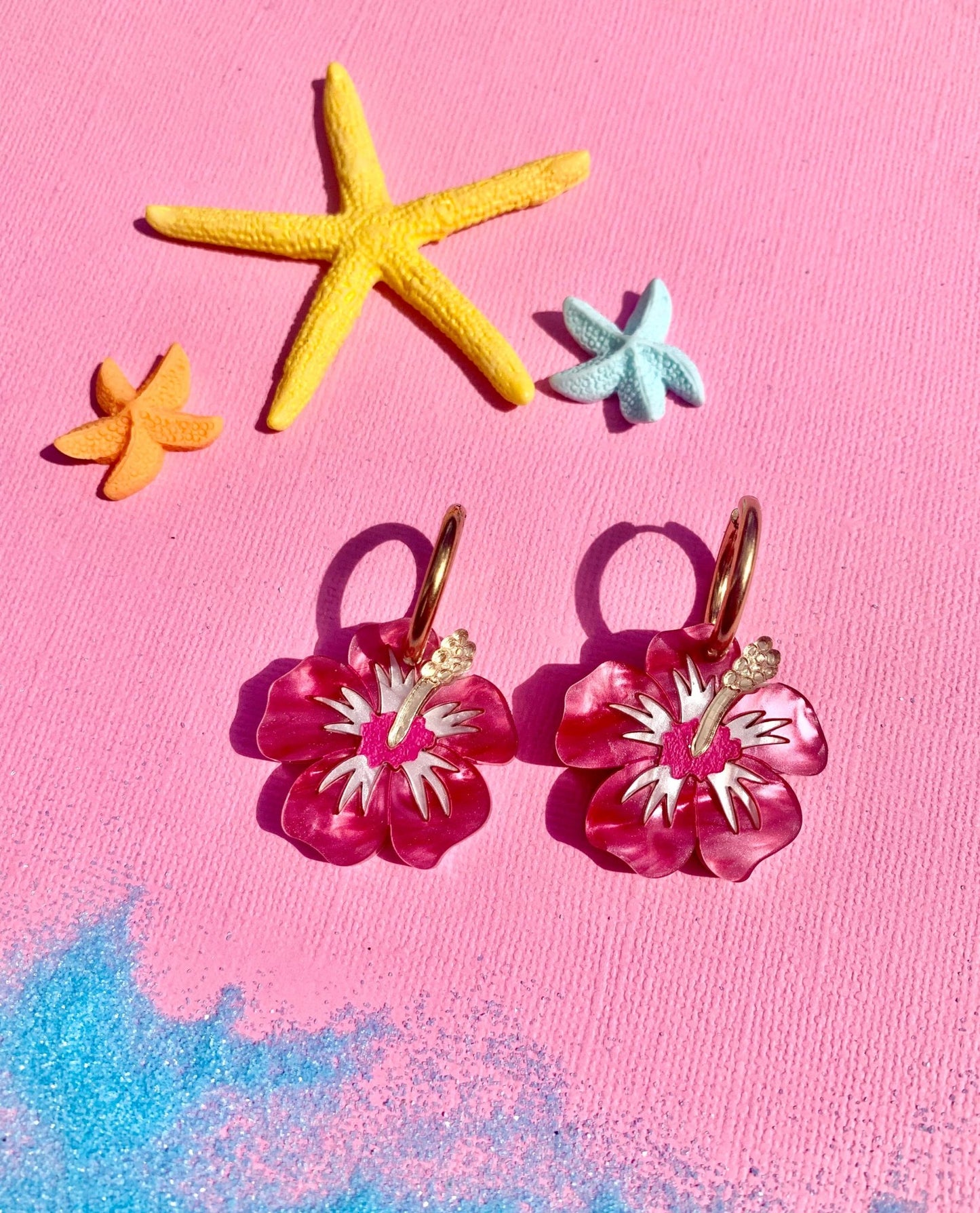 Hibiscus Flower Earrings - Where Did You Get That!?