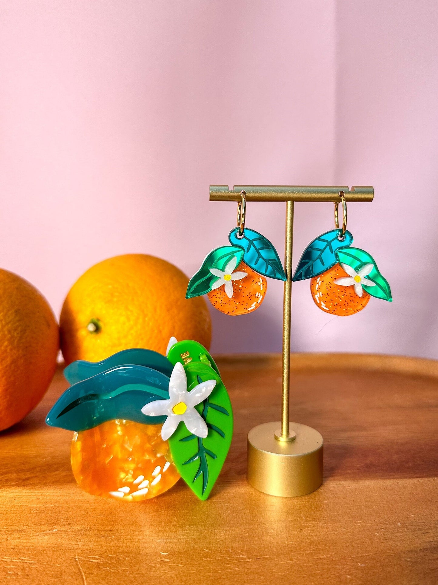 Orange Hair Claw Clip-2