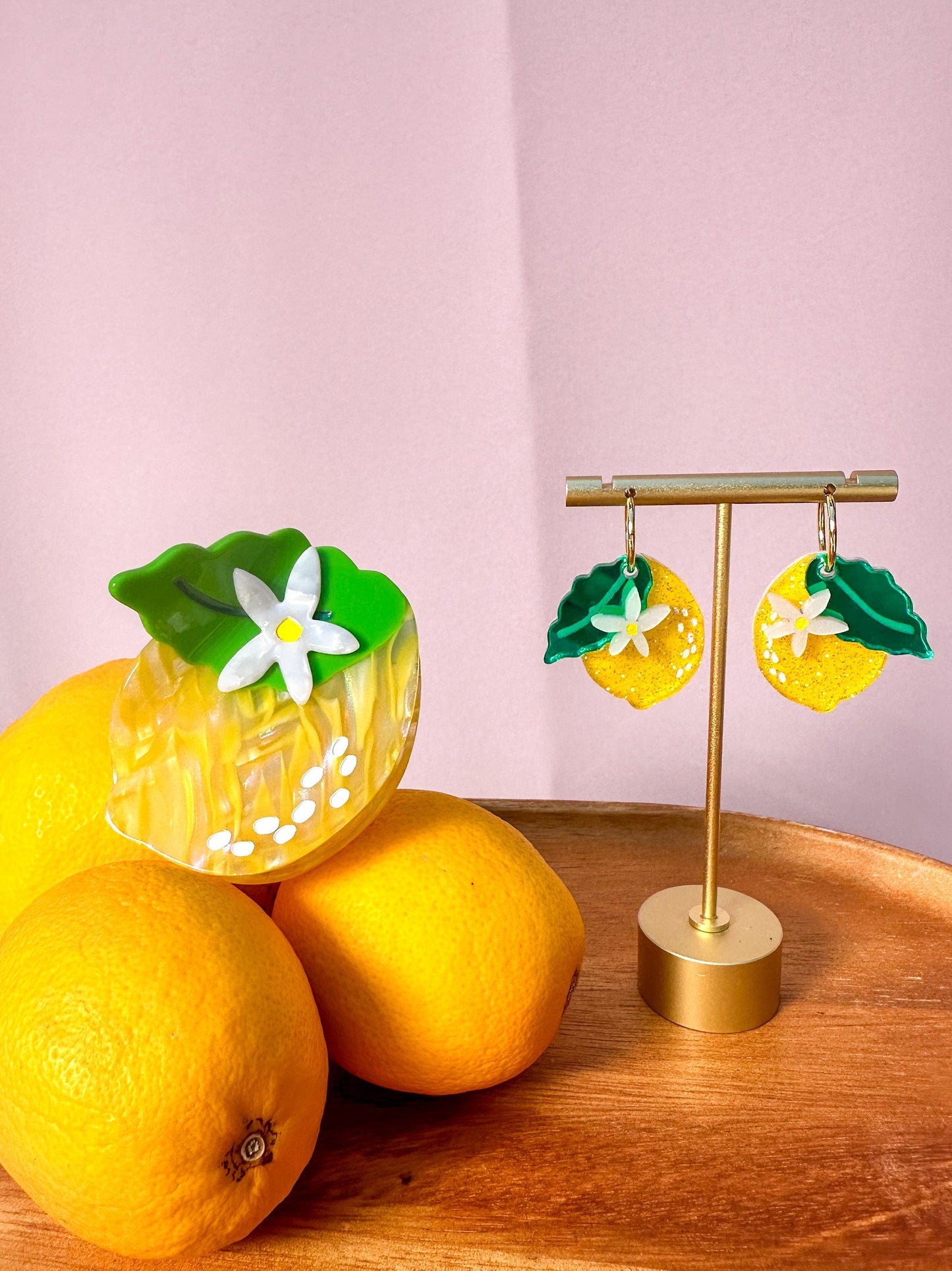Lemon Hair Claw Clip-2