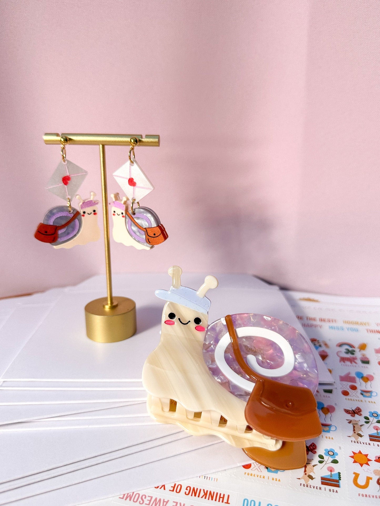 Snail Mail Hair Claw Clip-2