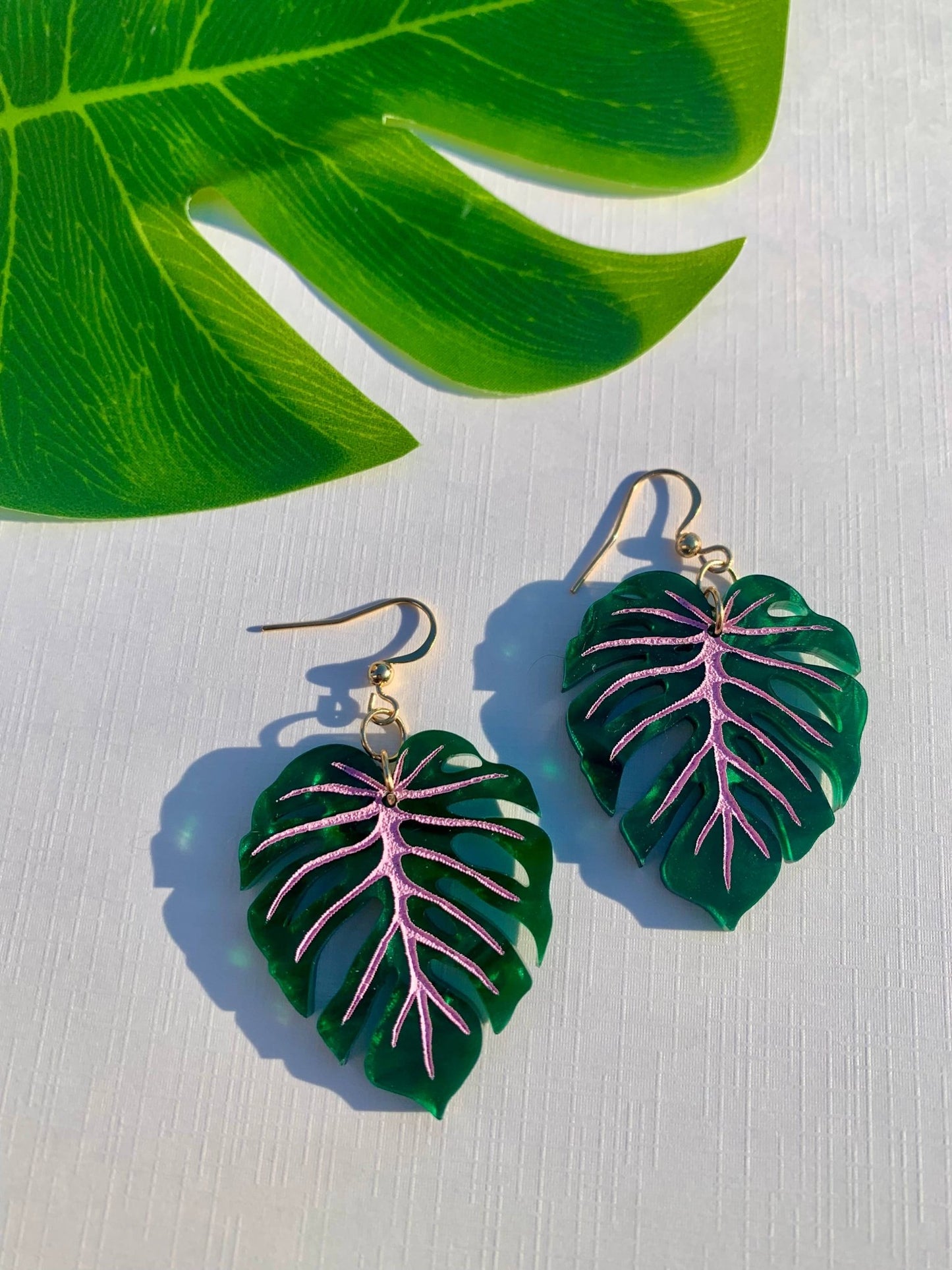 Mini Monstera Leaf Earrings - Where Did You Get That!?