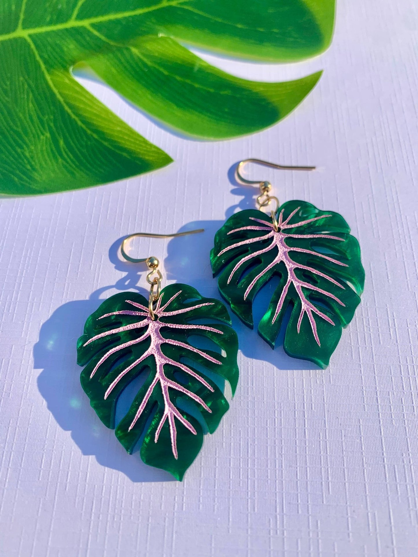 Mini Monstera Leaf Earrings - Where Did You Get That!?