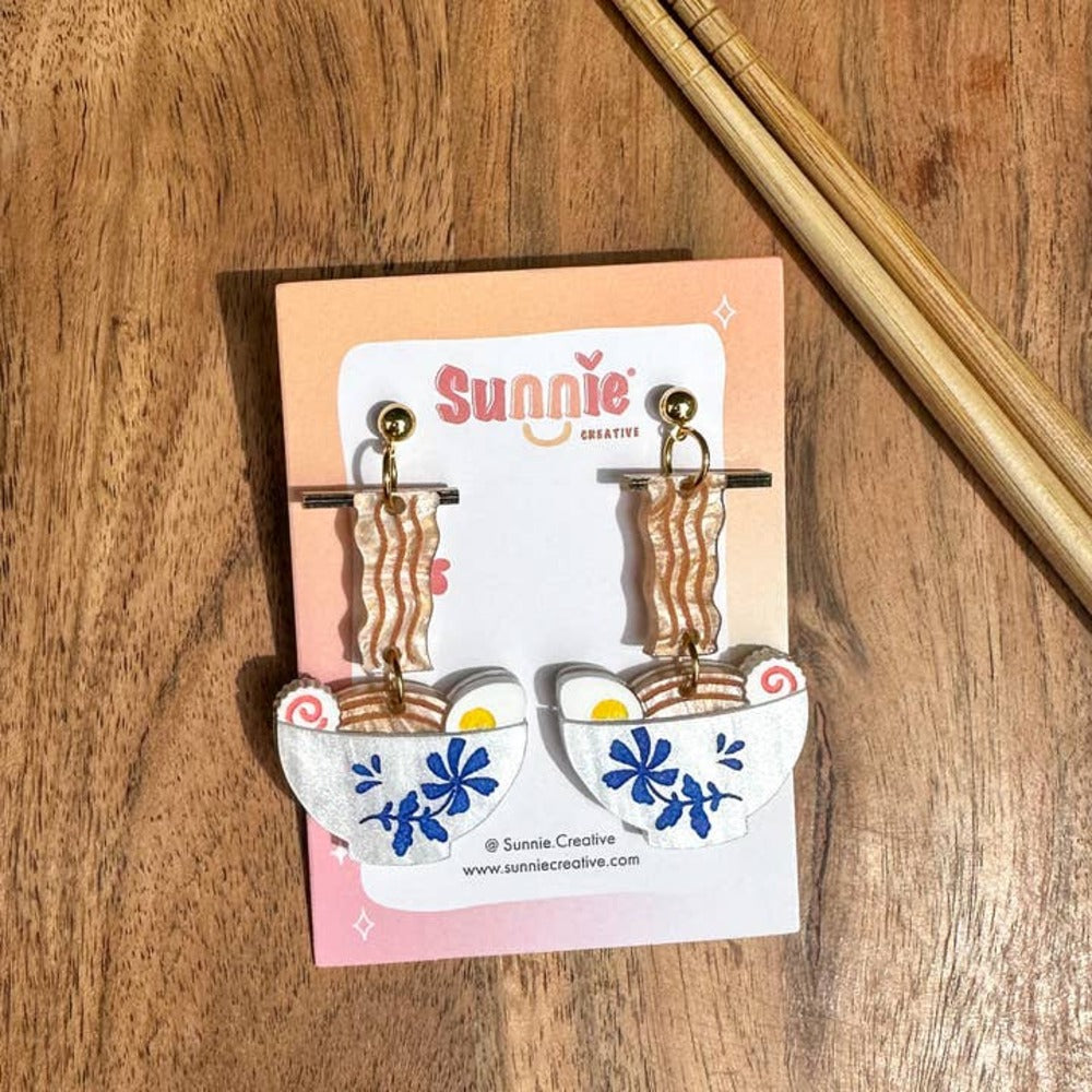 Ramen Acrylic Earrings-2