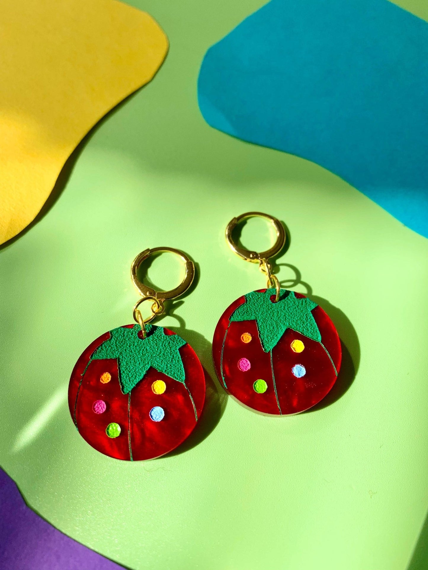Tomato Pin Cushion Earrings - Where Did You Get That!?