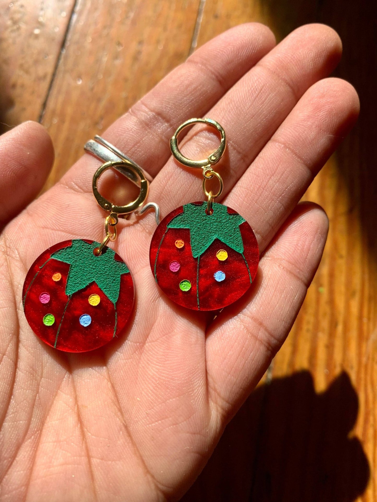 Tomato Pin Cushion Earrings - Where Did You Get That!?