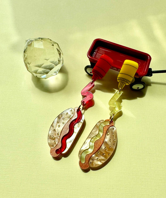 Glitter Glizzy Acrylic Earrings-1