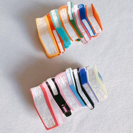 Colorful Librarian Hair Claw-1