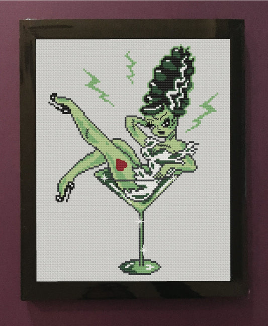 Bride of Frankie by Fluff Counted Cross Stitch Kit - Where Did You Get That!?