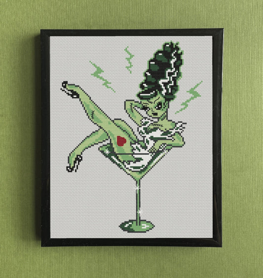 Bride of Frankie by Fluff Counted Cross Stitch Kit - Where Did You Get That!?