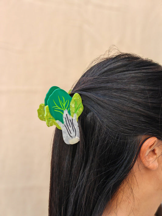 Bok Choy Hair Claw Clip-1