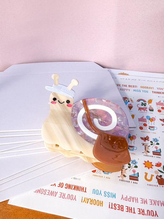Snail Mail Hair Claw Clip-0