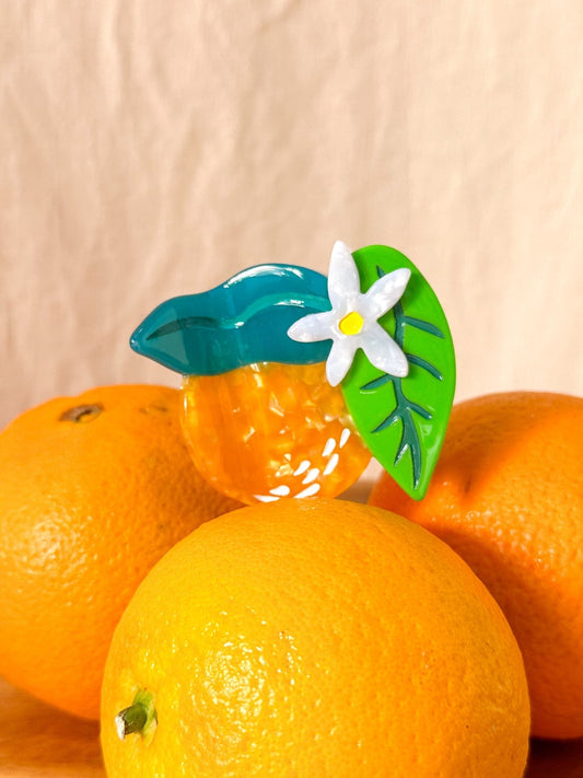 Orange Hair Claw Clip-0