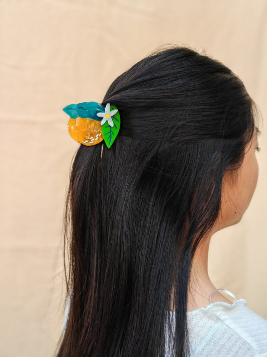 Orange Hair Claw Clip-1