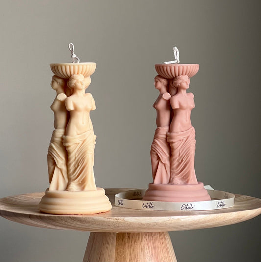 Venus Greek Goddess Column Candle - Where Did You Get That!?