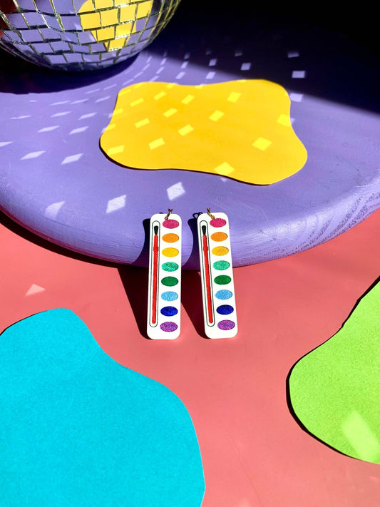 Watercolor Palette Earrings - Where Did You Get That!?
