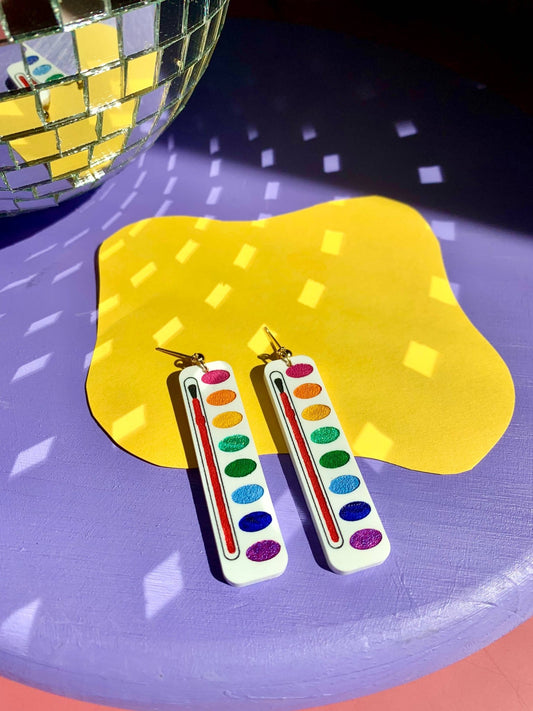 Watercolor Palette Earrings - Where Did You Get That!?
